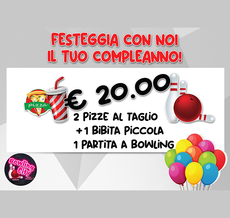 Festeggia con noi il tuo compleanno